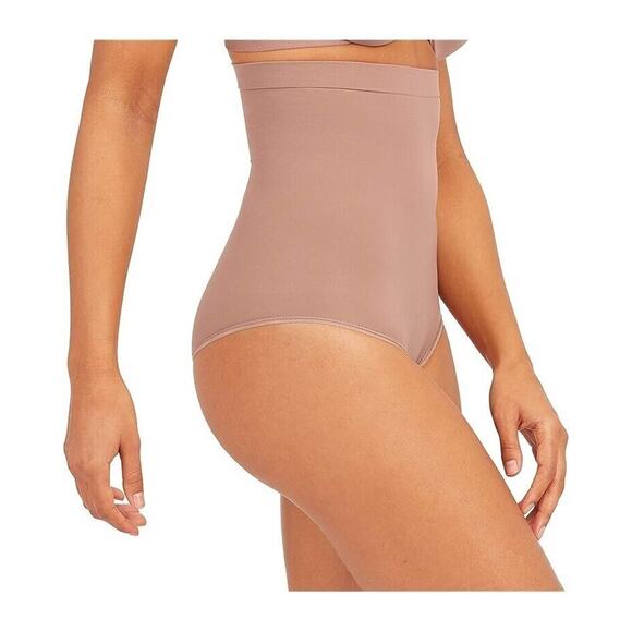 NEW SPANX Higher Power Panties High Waisted Brief Cafe Au Lait Size Large Brown - Picture 2 of 10